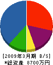 丸松 貸借対照表 2009年3月期
