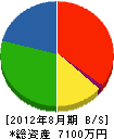 浜崎銃砲火薬店 貸借対照表 2012年8月期