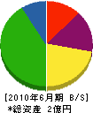 佐野工務店 貸借対照表 2010年6月期