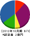 江戸川電設 貸借対照表 2012年10月期