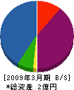 弘西商事 貸借対照表 2009年3月期