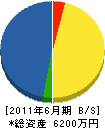 タイセイ産業 貸借対照表 2011年6月期