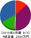 熊本工業 貸借対照表 2010年9月期