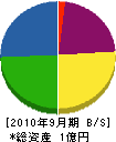 橋本建設 貸借対照表 2010年9月期