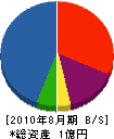 竹内土木建設 貸借対照表 2010年8月期