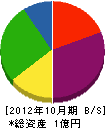 渡橋組 貸借対照表 2012年10月期