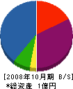 エーステクノ 貸借対照表 2008年10月期