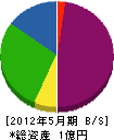 早川建設 貸借対照表 2012年5月期
