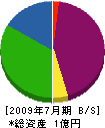 富田管工業 貸借対照表 2009年7月期