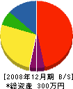大原塗装店 貸借対照表 2008年12月期
