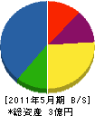 衣川組 貸借対照表 2011年5月期