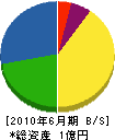 松本築炉工業 貸借対照表 2010年6月期