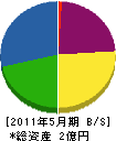 ヤシマ工業 貸借対照表 2011年5月期