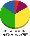 京葉施設管理センター 貸借対照表 2010年5月期