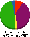 内田興産 貸借対照表 2010年9月期