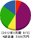 会津公衛建設 貸借対照表 2012年3月期