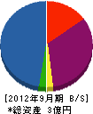 新日本三喜 貸借対照表 2012年9月期
