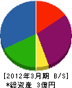 亀山電機 貸借対照表 2012年3月期