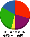 笠井土木運送 貸借対照表 2012年5月期