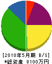 長井造園美術 貸借対照表 2010年5月期