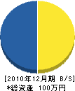 金子サク泉工業所 貸借対照表 2010年12月期 金子サク泉工業所 貸借対照表 2010年12月期