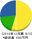 日乃出塗装 貸借対照表 2010年12月期