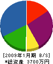宮川清志建具店 貸借対照表 2009年1月期