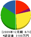 佐藤電気工事 貸借対照表 2009年12月期