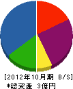 新井土木 貸借対照表 2012年10月期