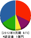 栄電気 貸借対照表 2012年9月期