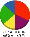 川島建設 貸借対照表 2011年6月期