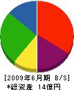 川島建設 貸借対照表 2009年6月期