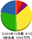 タケウチ建設 貸借対照表 2009年10月期