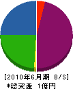 関西工業 貸借対照表 2010年6月期