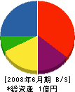 仲澤建設 貸借対照表 2008年6月期