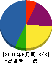 亀山鉄工所 貸借対照表 2010年6月期