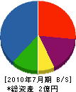 山＊商会 貸借対照表 2010年7月期