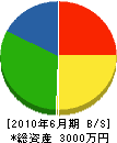 長尾電設 貸借対照表 2010年6月期