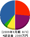 金井工務店 貸借対照表 2009年9月期