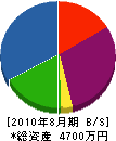 丸山電業 貸借対照表 2010年8月期