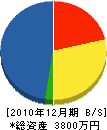 川西設備 貸借対照表 2010年12月期