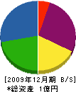 白石ゴム製作所 貸借対照表 2009年12月期