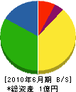 芦田産業 貸借対照表 2010年6月期