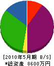 藤誠塗装工業店 貸借対照表 2010年5月期