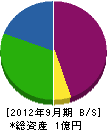 成田建設 貸借対照表 2012年9月期