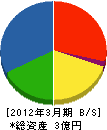 日本エフ・アール・ピー 貸借対照表 2012年3月期
