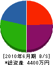 美祢建材店 貸借対照表 2010年6月期