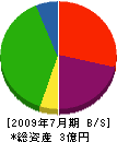永昌建設 貸借対照表 2009年7月期