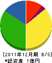 塚川建設 貸借対照表 2011年12月期