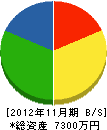 渡辺農園 貸借対照表 2012年11月期
